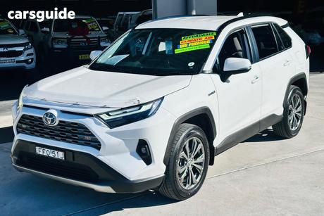 White 2022 Toyota RAV4 Wagon Gxl (Awd) Hybrid