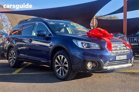 Blue 2017 Subaru Outback Wagon 2.5I Premium