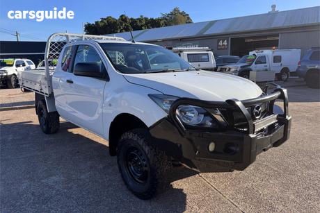 White 2016 Mazda BT-50 Freestyle Cab Chassis Xt (4X4)
