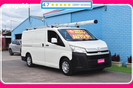 White 2019 Toyota HiAce Van Lwb