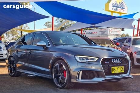Grey 2018 Audi RS3 Sedan Quattro