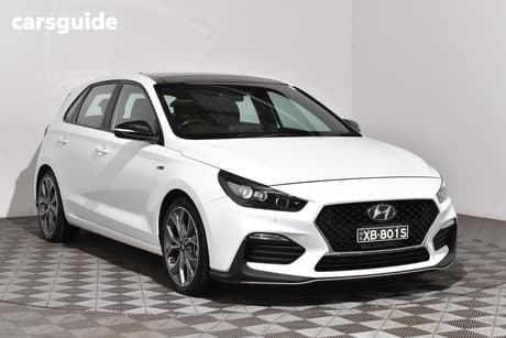 White 2022 Hyundai I30 Hatchback N Line Premium