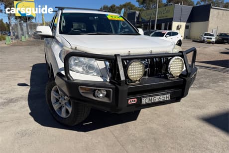 White 2013 Toyota Landcruiser Prado Wagon Gxl (4X4)