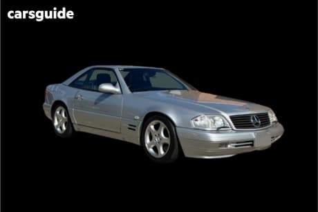 Silver 2000 Mercedes-Benz SL320 Convertible