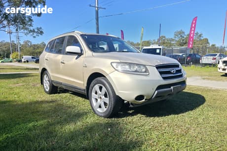 Beige 2008 Hyundai Santa FE Wagon Elite Crdi (4X4)