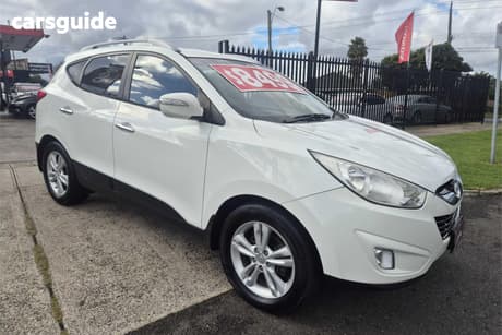 White 2012 Hyundai IX35 Wagon Elite (Awd)