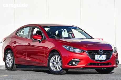 Red 2015 Mazda 3 Sedan Touring