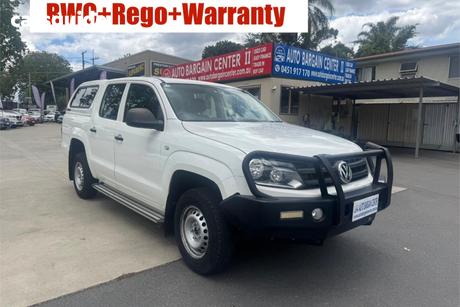 White 2015 Volkswagen Amarok Dual Cab Utility Tdi340 (4X2)