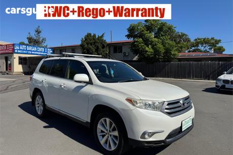 White 2013 Toyota Kluger Wagon Altitude (Fwd) 7 Seat