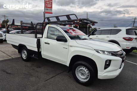 White 2021 Mitsubishi Triton Cab Chassis Glx (4X2)