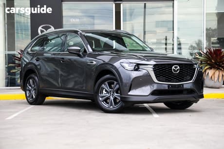 Grey 2026 Mazda CX-80 Wagon G40E Pure