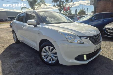 White 2017 Suzuki Baleno Hatchback Gl (Qld)