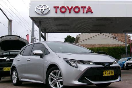Silver 2020 Toyota Corolla Hatchback Ascent Sport (Hybrid)