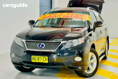 Black 2010 Lexus RX450H Wagon Sports
