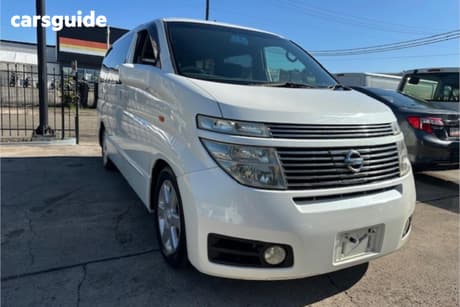 White 2003 Nissan Elgrand SUV HIGHWAY STAR