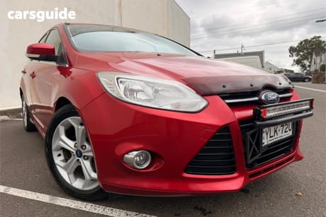 Red 2013 Ford Focus Hatchback Sport