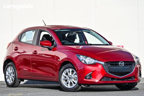 Red 2018 Mazda 2 Hatchback Maxx