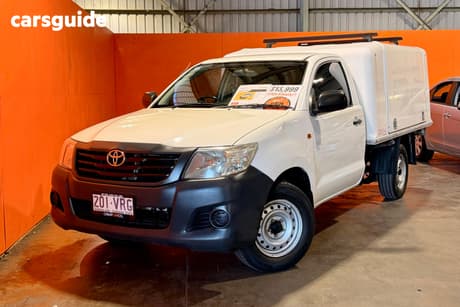 White 2015 Toyota Hilux Cab Chassis Workmate