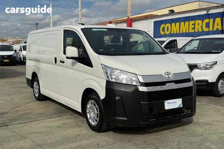 White 2022 Toyota HiAce Van Lwb