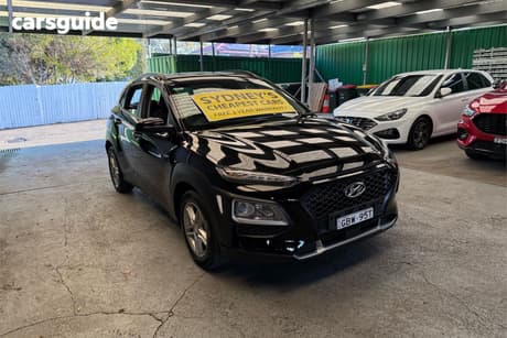 Black 2018 Hyundai Kona Wagon Active Awd