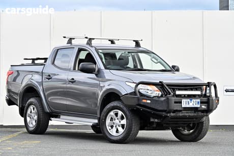 Grey 2017 Mitsubishi Triton Dual Cab Utility Glx Plus (4X4)