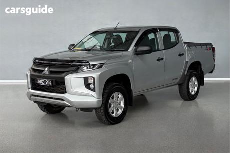 Silver 2019 Mitsubishi Triton Double Cab Pick Up Glx (4X4)