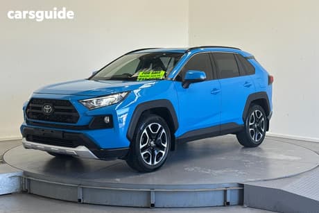 Blue 2019 Toyota RAV4 Wagon Edge Awd