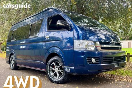 Blue 2005 Toyota HiAce Commercial SLWB 4WD GRAND CABIN