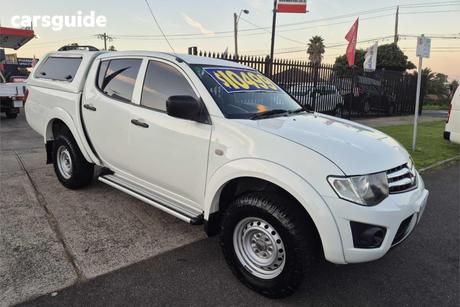 White 2014 Mitsubishi Triton Double Cab Utility Glx
