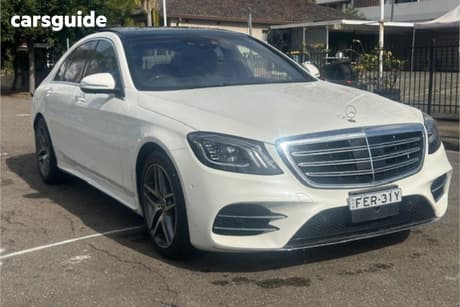 White 2018 Mercedes-Benz S450 Saloon L