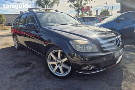 Black 2009 Mercedes-Benz C220 Wagon Cdi Classic