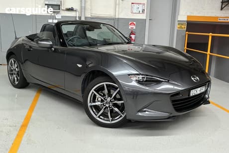 Grey 2021 Mazda MX-5 Convertible Roadster Gt