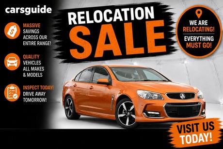 Orange 2017 Holden Commodore Sedan Sv6