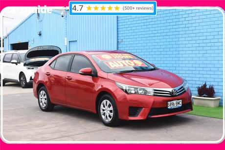 Red 2016 Toyota Corolla Sedan Ascent