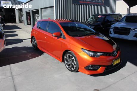 Orange 2015 Toyota Corolla Hatchback Sx