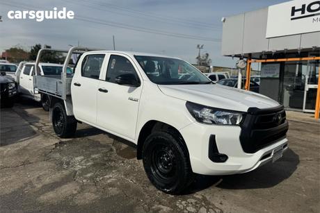 White 2022 Toyota Hilux Double Cab Pick Up Workmate Hi-Rider (4X2)