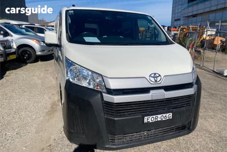 White 2021 Toyota HiAce Van Lwb