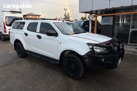 White 2021 Isuzu D-MAX Crew Cab Utility Sx (4X4)