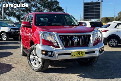 Red 2015 Toyota Landcruiser Prado Wagon Gxl (4X4)