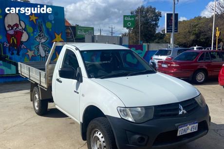 White 2010 Mitsubishi Triton Cab Chassis Gl