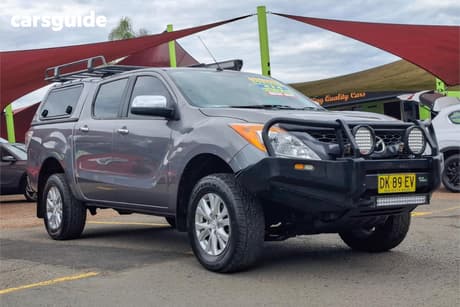 Grey 2013 Mazda BT-50 Dual Cab Utility Xtr (4X4)