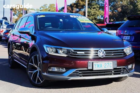 Red 2017 Volkswagen Passat Wagon Alltrack 140 Tdi Wolfsburg Edt