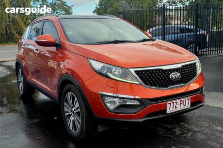 Orange 2015 Kia Sportage Wagon Platinum (Awd)