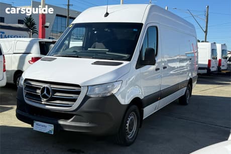White 2019 Mercedes-Benz Sprinter Van 314Cdi Vs30 Lwb Rwd High Roof