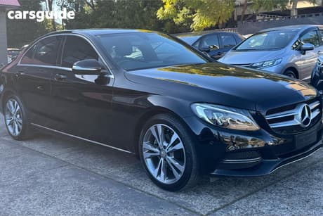 Black 2015 Mercedes-Benz C200 Sedan