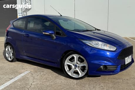 Blue 2014 Ford Fiesta Hatchback St