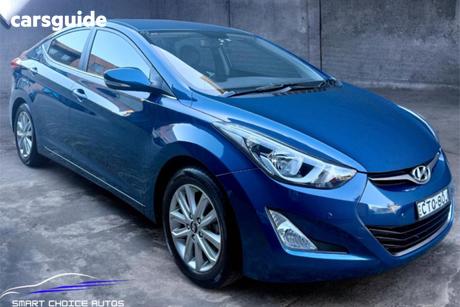 Blue 2014 Hyundai Elantra Sedan Trophy