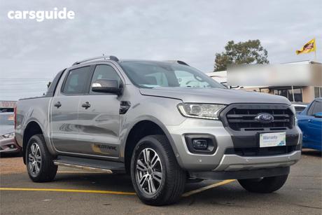 Silver 2021 Ford Ranger Double Cab Pick Up Wildtrak 2.0 (4X4)