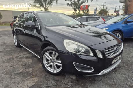 Black 2013 Volvo V60 Wagon T4 Teknik