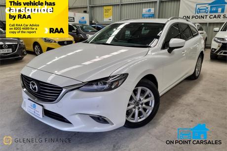 White 2017 Mazda 6 Wagon Touring